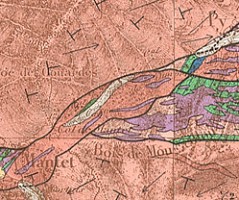 Carte géologique détaillée de la France à 1/80.000, feuille 257 « Prades » (1968)
