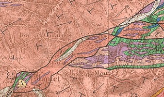 Carte géologique détaillée de la France à 1/80.000, feuille 257 « Prades » (1968)