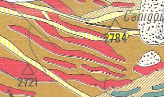 Carte géologique des massifs du Canigou et de la Carança à 1/50.000